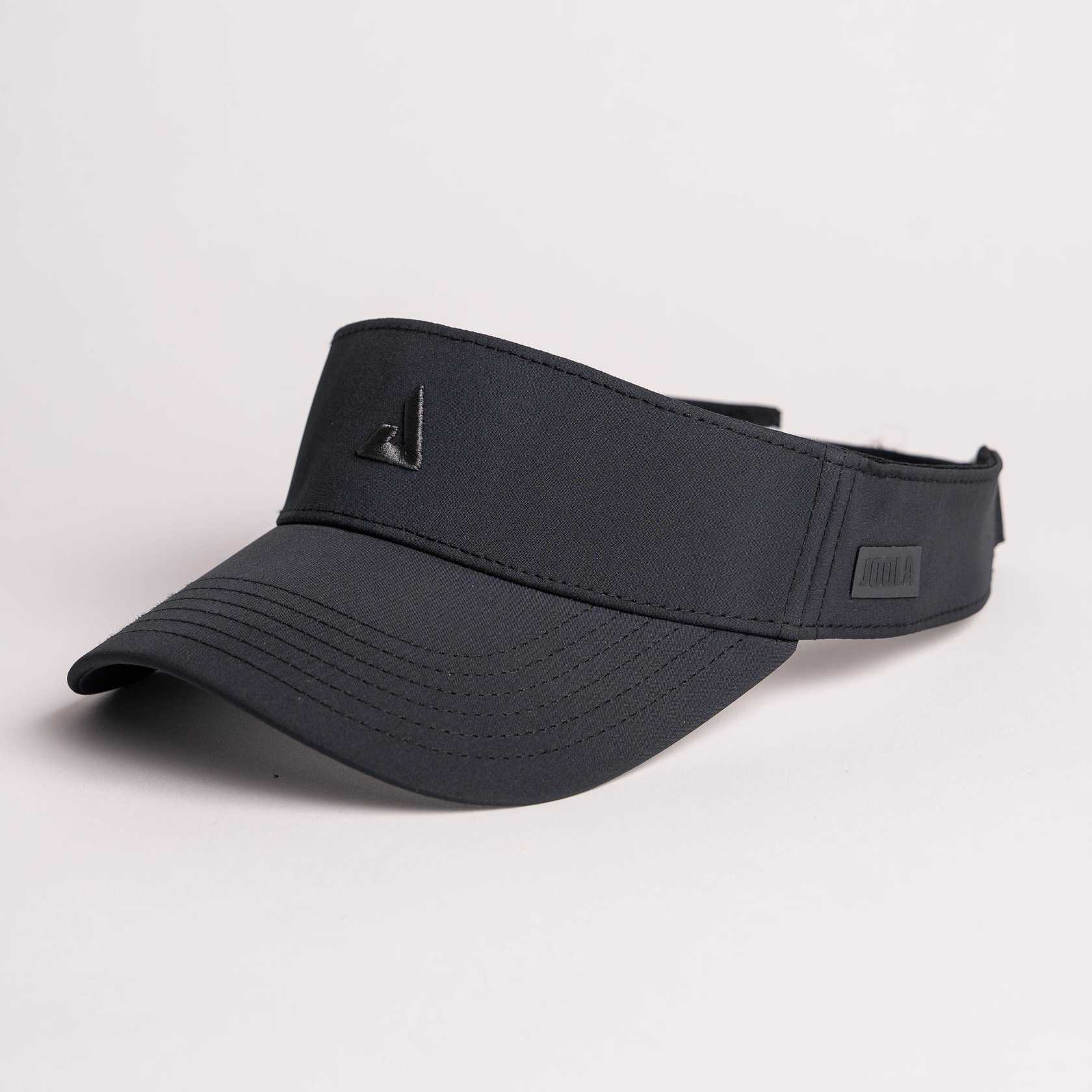 JOOLA Essential Visor in black, open-crown pickleball sun visor