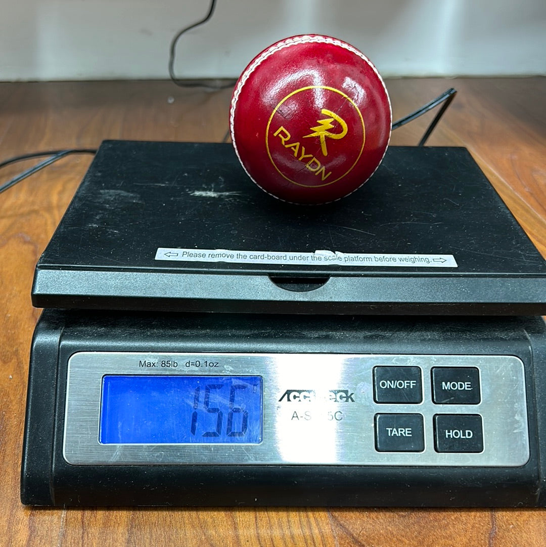 Raydn Red Leather Cricket Ball_4