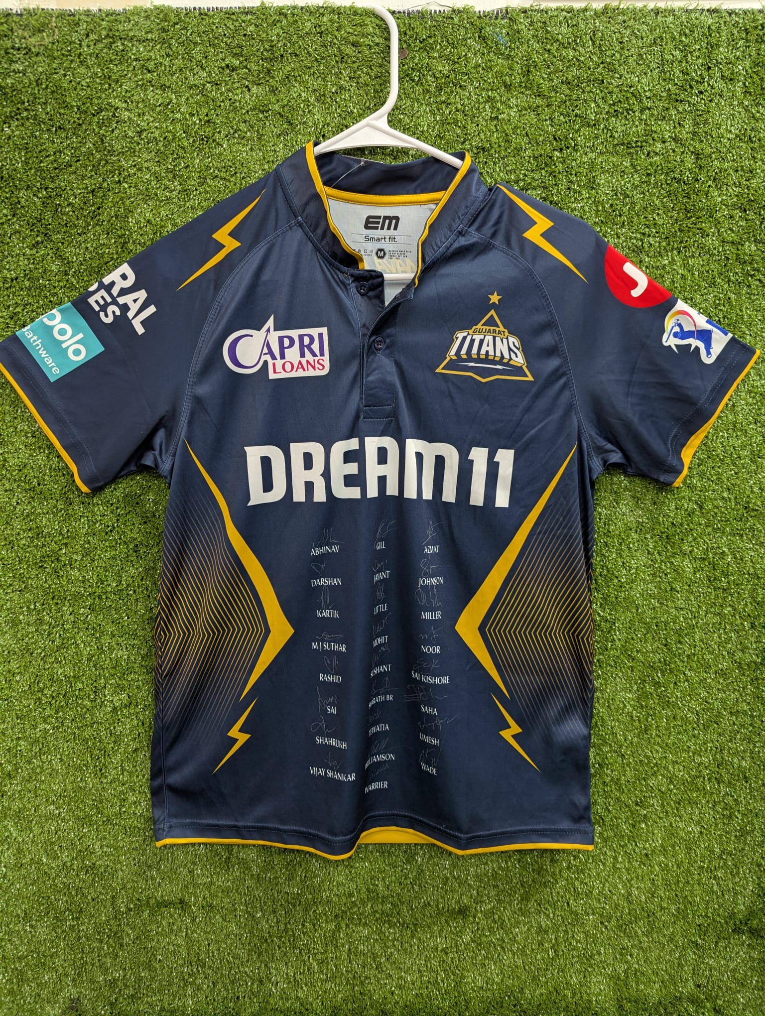 IPL Gujarat Titans (GT) Official Signed Players Jersey