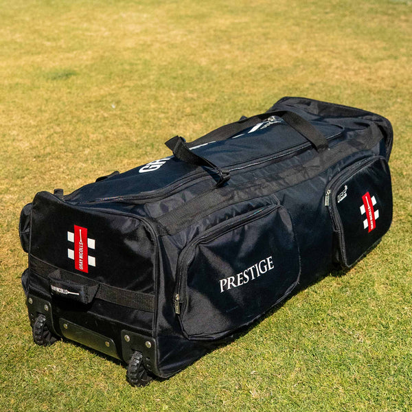 Gray-Nicolls Prestige Wheelie Cricket Kit Bag (Black)