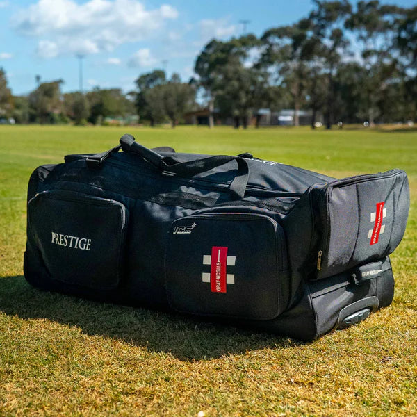 Gray-Nicolls Prestige Wheelie Cricket Kit Bag (Black)