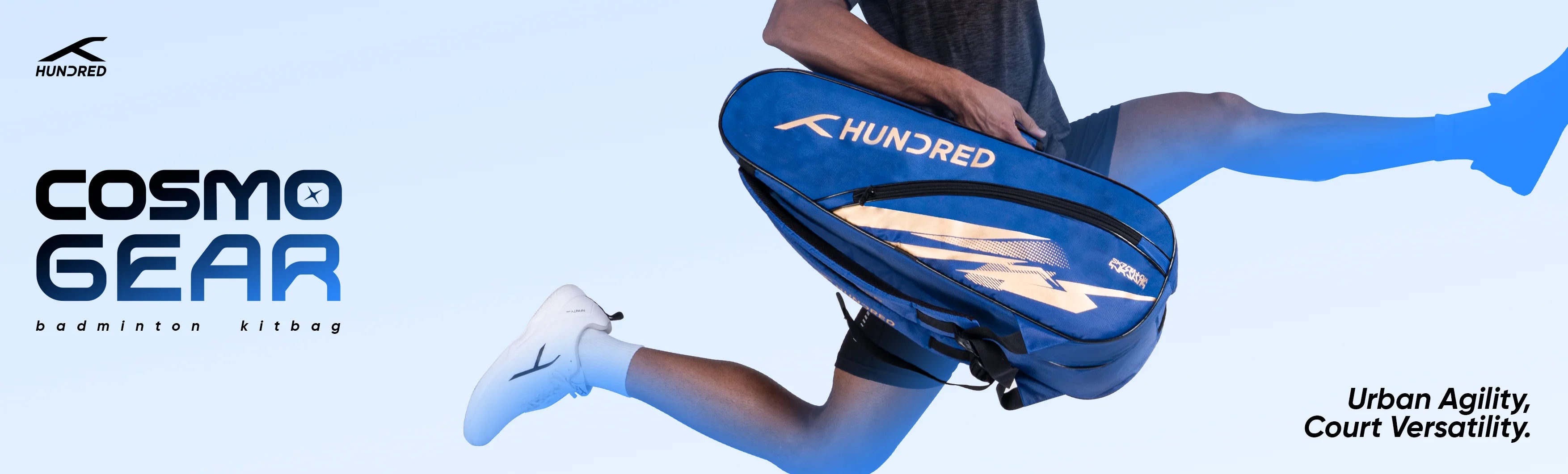 Hundred Cosmogear Badminton Racquet Kit Bag (Black)