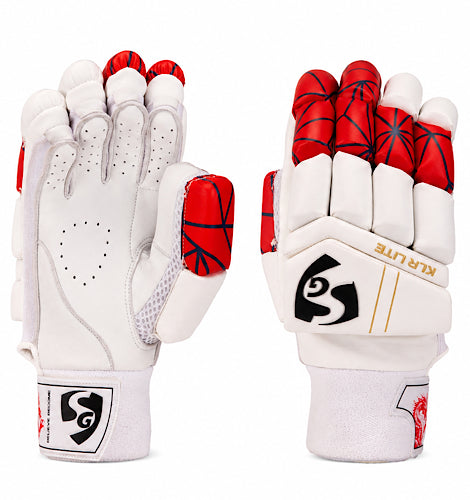 SG KLR Lite Junior/Youth Cricket Batting Gloves (Red/Blue/Gold) SG