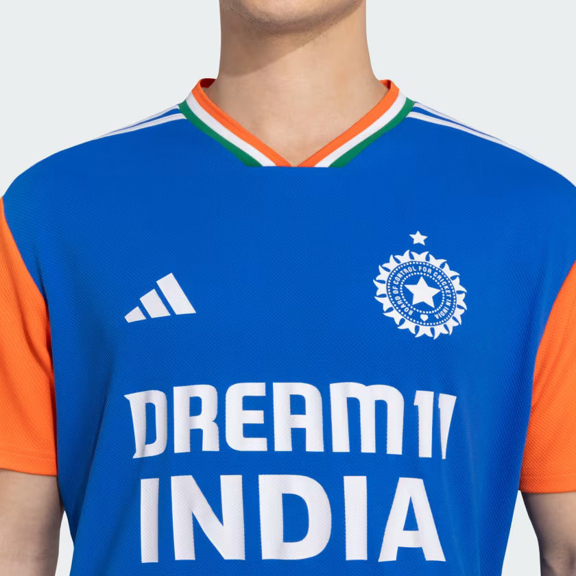 INDIA CRICKET T20 INTERNATIONAL FAN JERSEY Dark Blue / True Orange
