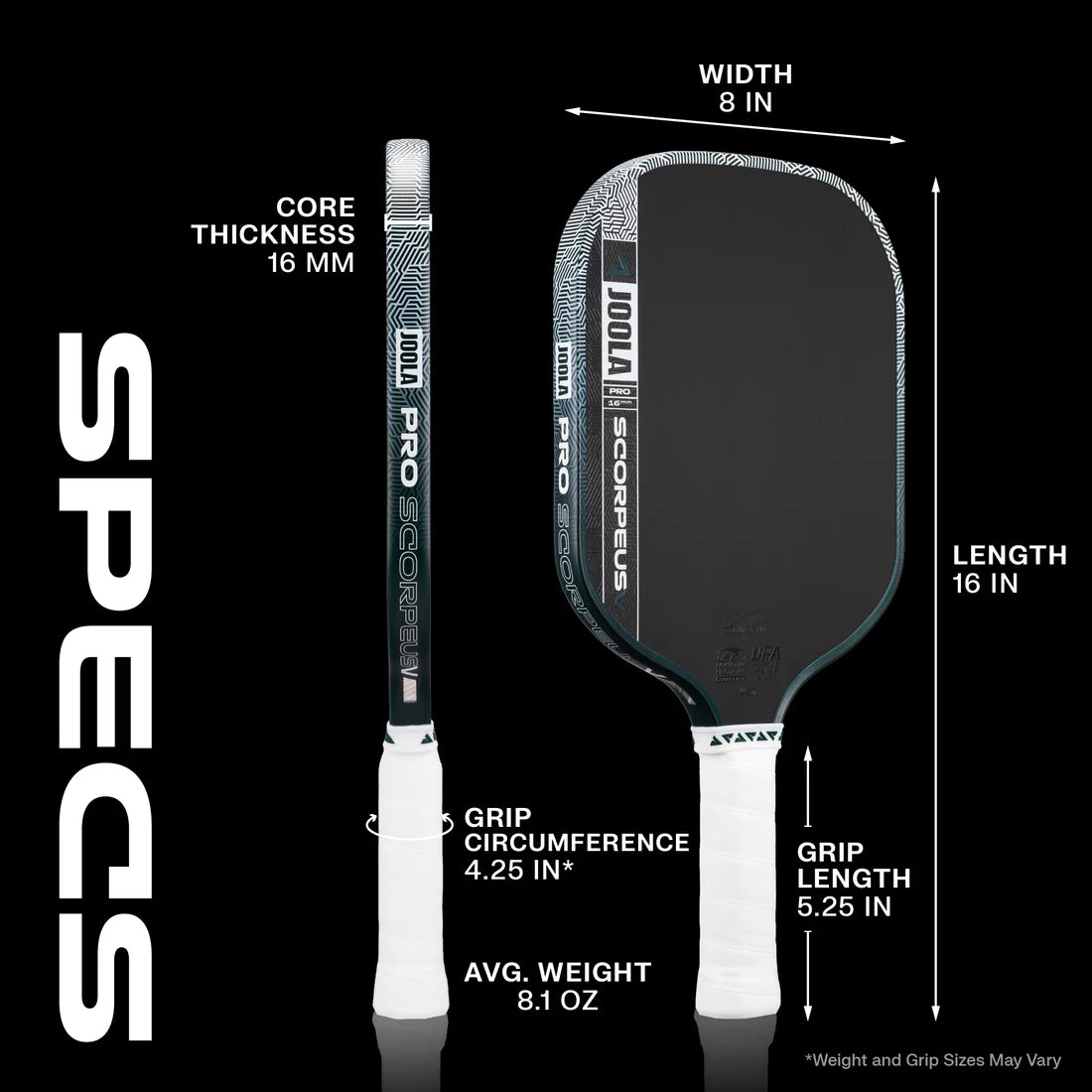 JOOLA Scorpeus Pro V Pickleball Paddle - Club Green JOOLA