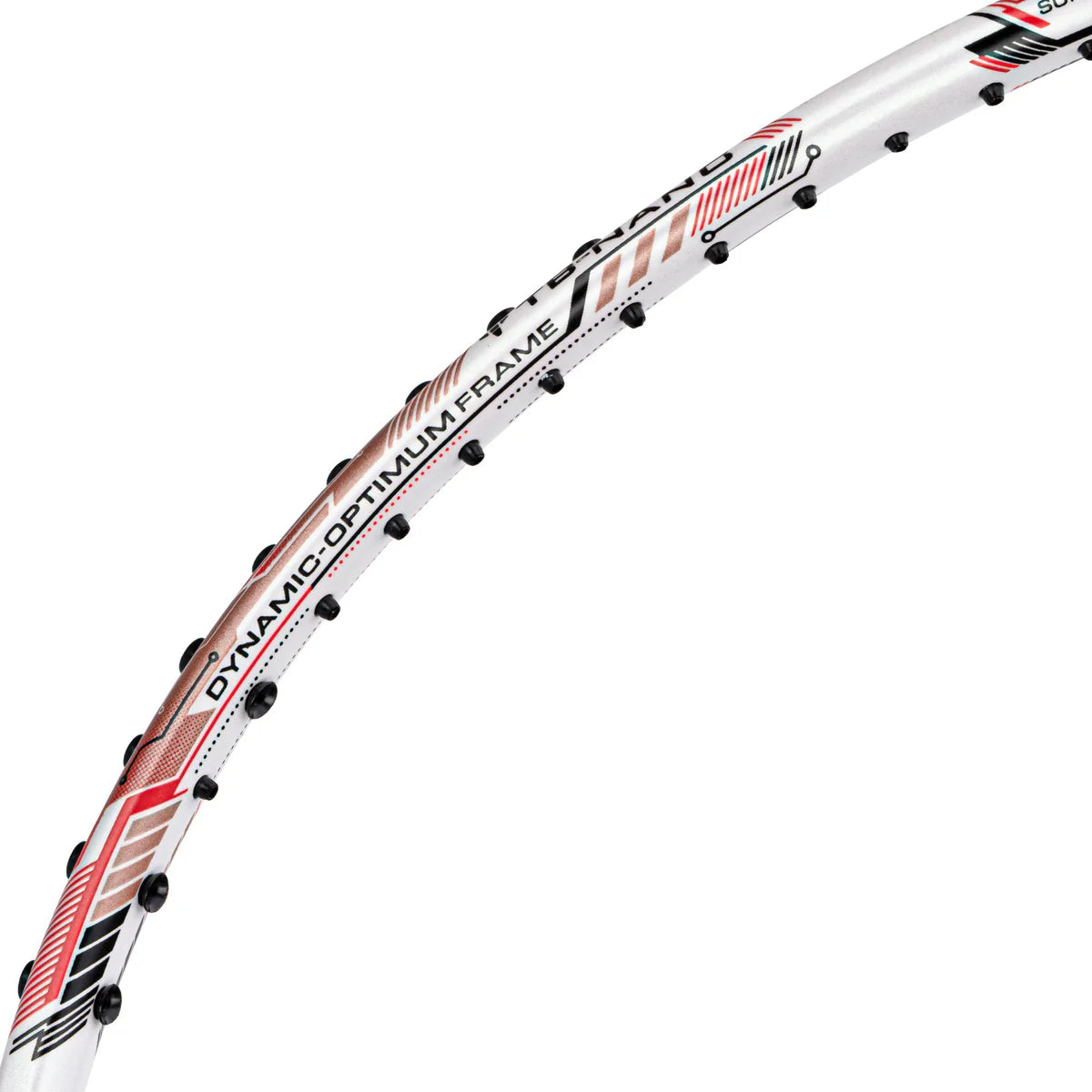 Li-Ning Air Force 80 G3 Badminton Racket Prestrung (White/Red/Black) - Made in China