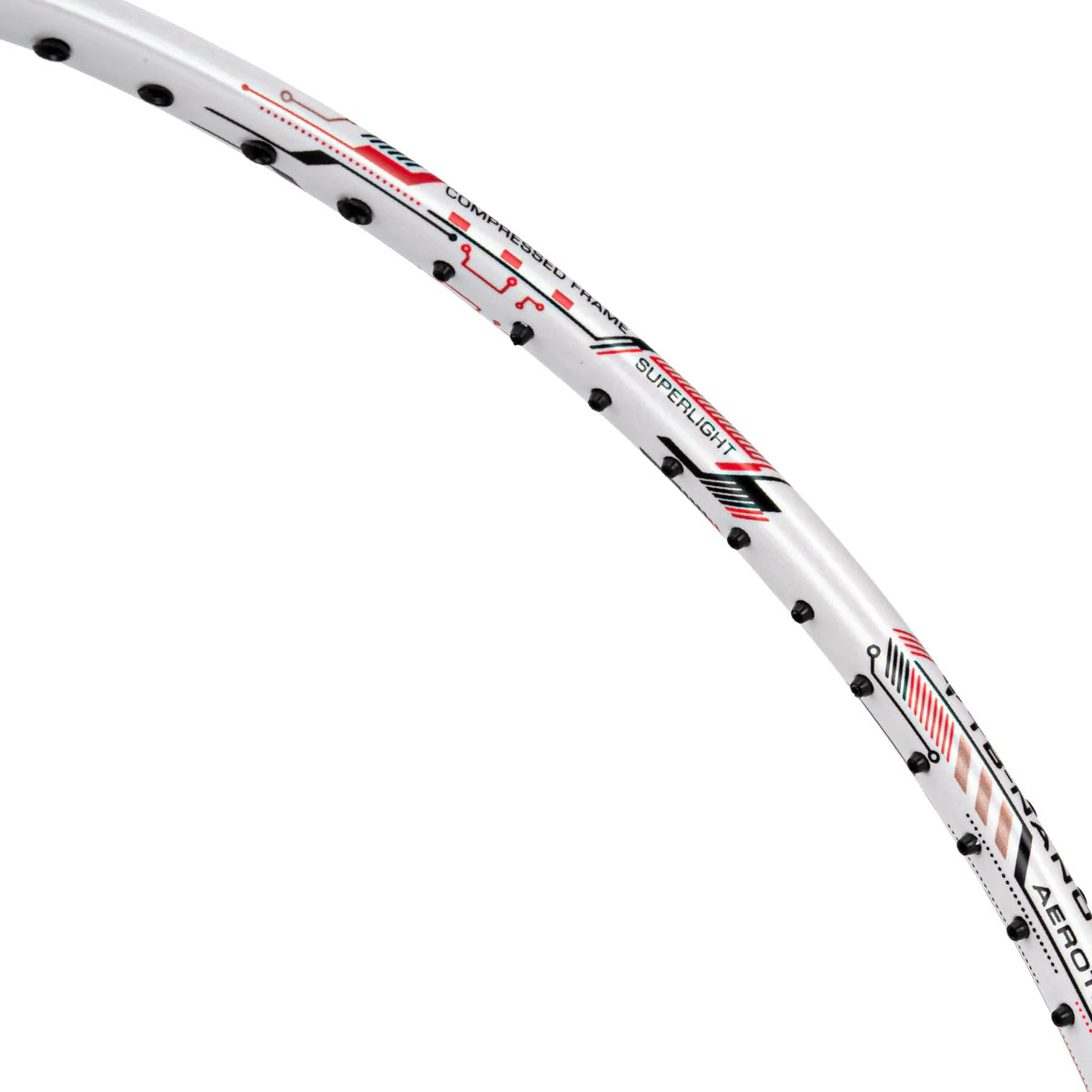 Li-Ning Air Force 80 G3 Badminton Racket Prestrung (White/Red/Black) - Made in China