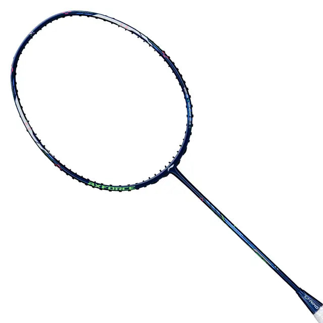 Li-Ning Axforce Cannon Pro Dark Purple Blue Badminton Racket Prestrung - Made in China