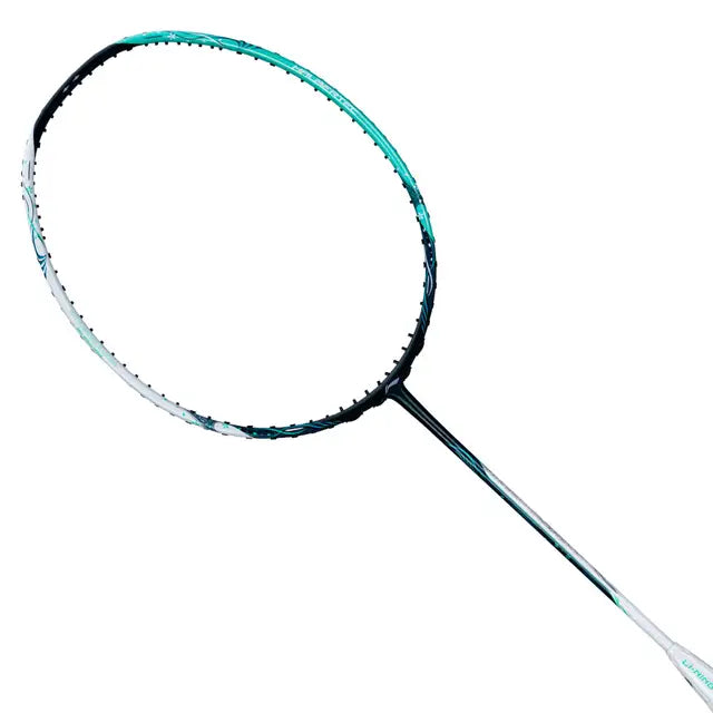 Li-Ning Halbertec 6000 Black/Aqua Green Badminton Racket Prestrung - Made in China