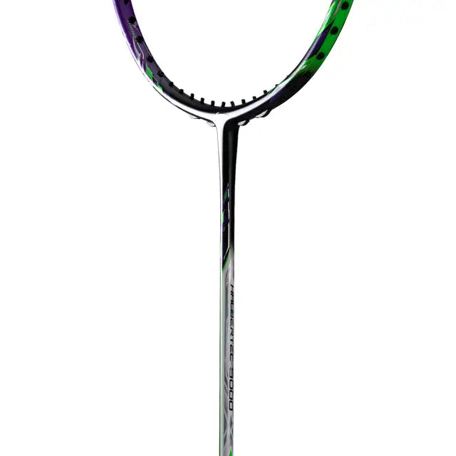 Li-Ning Halbertec 9000 Black/Purple/Green Badminton Racket Prestrung - Made in China