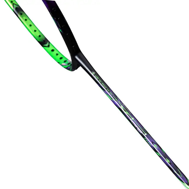 Li-Ning Halbertec 9000 Black/Purple/Green Badminton Racket Prestrung - Made in China