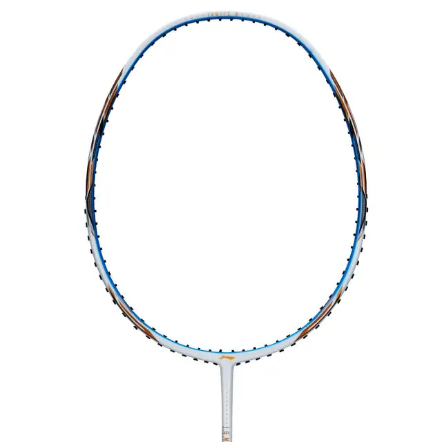 Li-Ning IGNITE 8 White Blue Badminton Racket Prestrung - Made in China