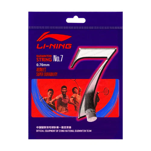 Li-Ning No7 Badminton String - Blue - Front