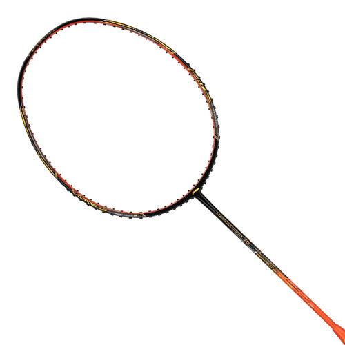 Li-Ning Windstorm 76 Black / Orange / Gold Badminton Racket Unstrung - Made in China
