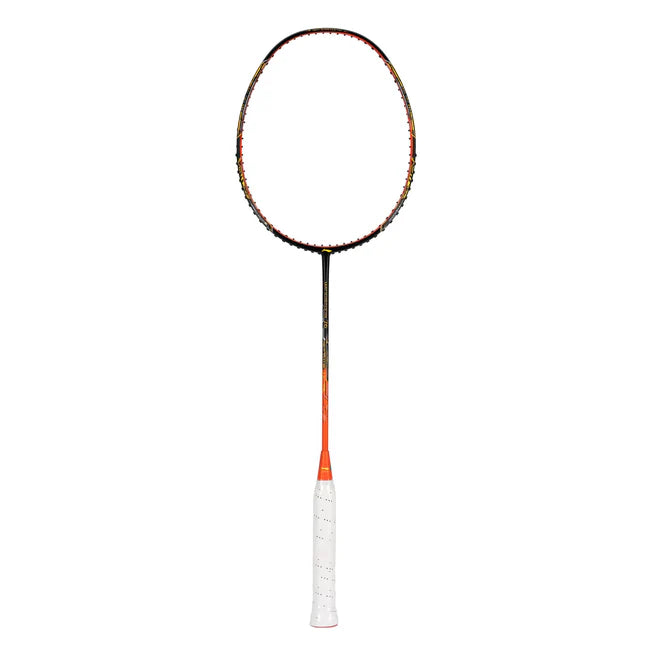 Li-Ning Windstorm 76 Black / Orange / Gold Badminton Racket Unstrung - Made in China