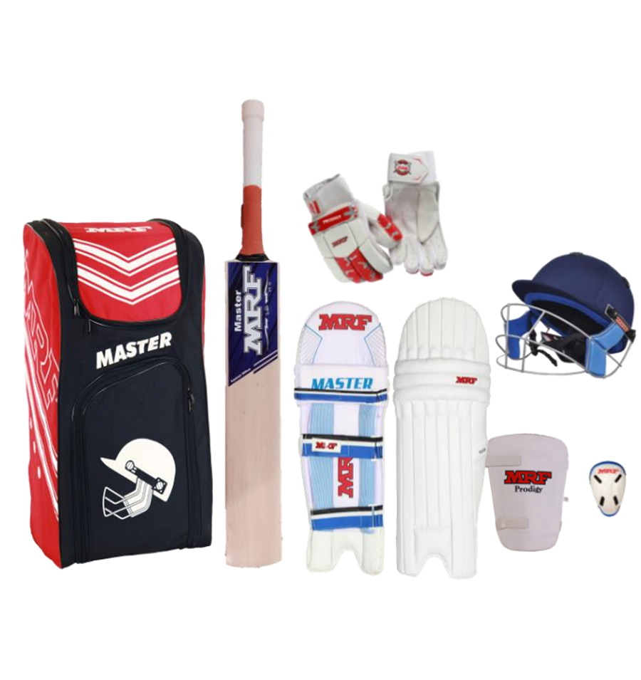 MRF Master Kashmir Willow Junior / Youth Full Cricket Kit Set