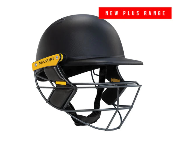 Masuri E-Line Plus Titanium Cricket Helmet - BLACK Masuri