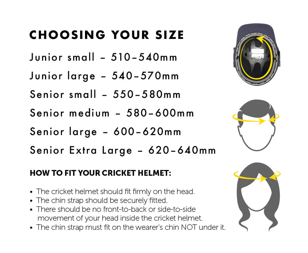 Masuri T - Line Plus Steel Cricket Helmet - BLACK