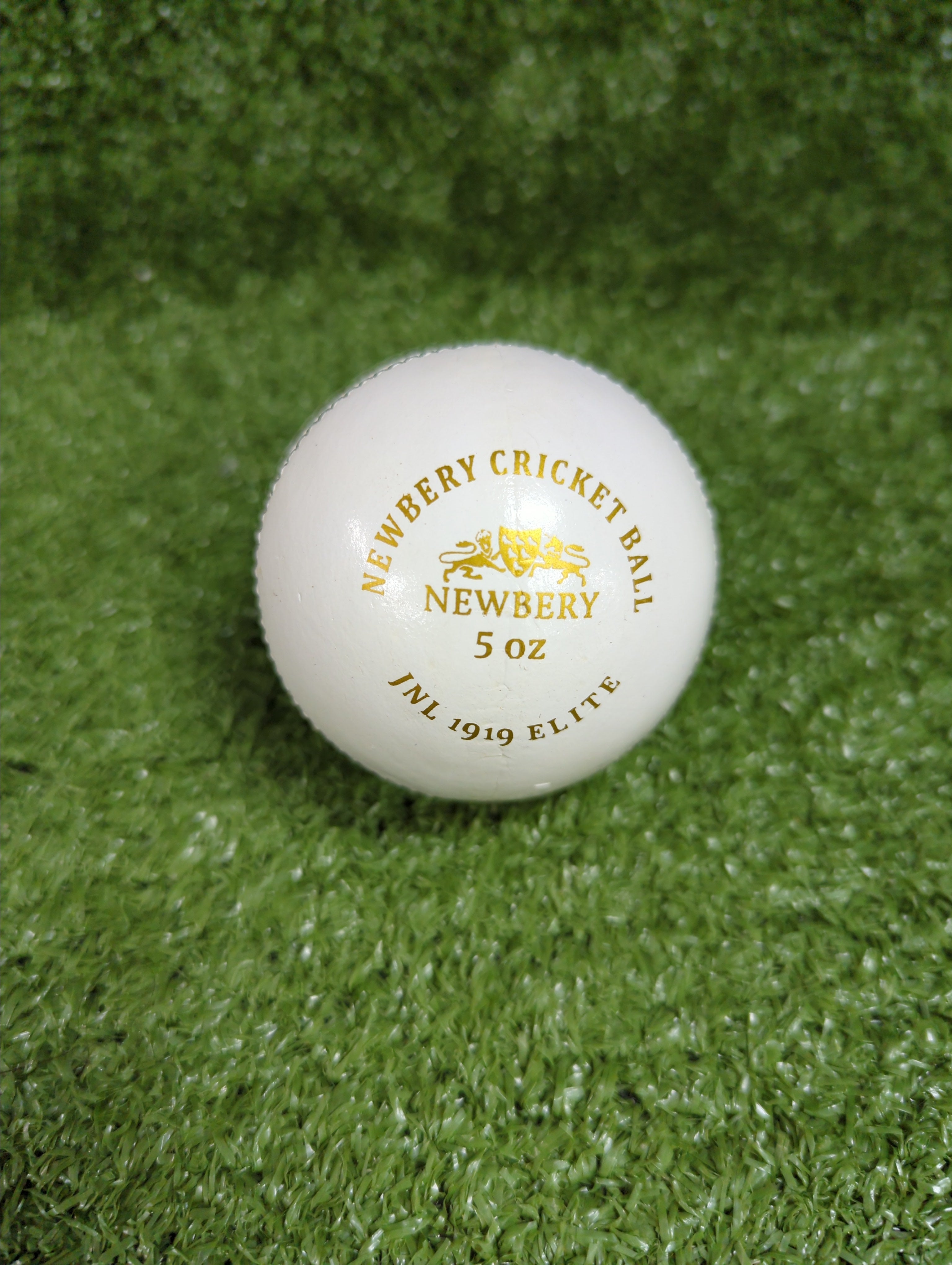 Newbery League White Cricket Leather Ball Adult Size 144gms - Back