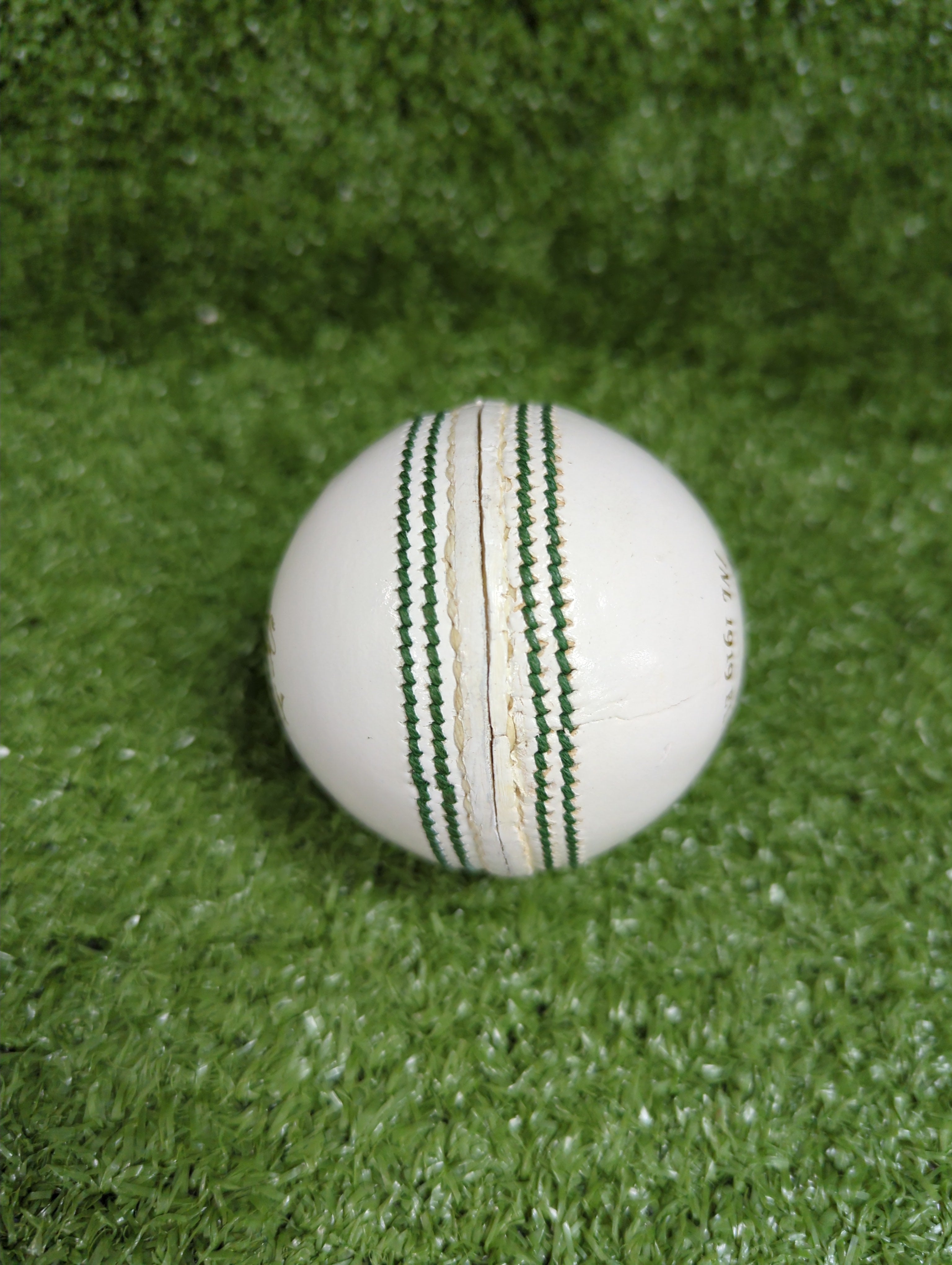 Newbery League White Cricket Leather Ball Adult Size 144gms - Side