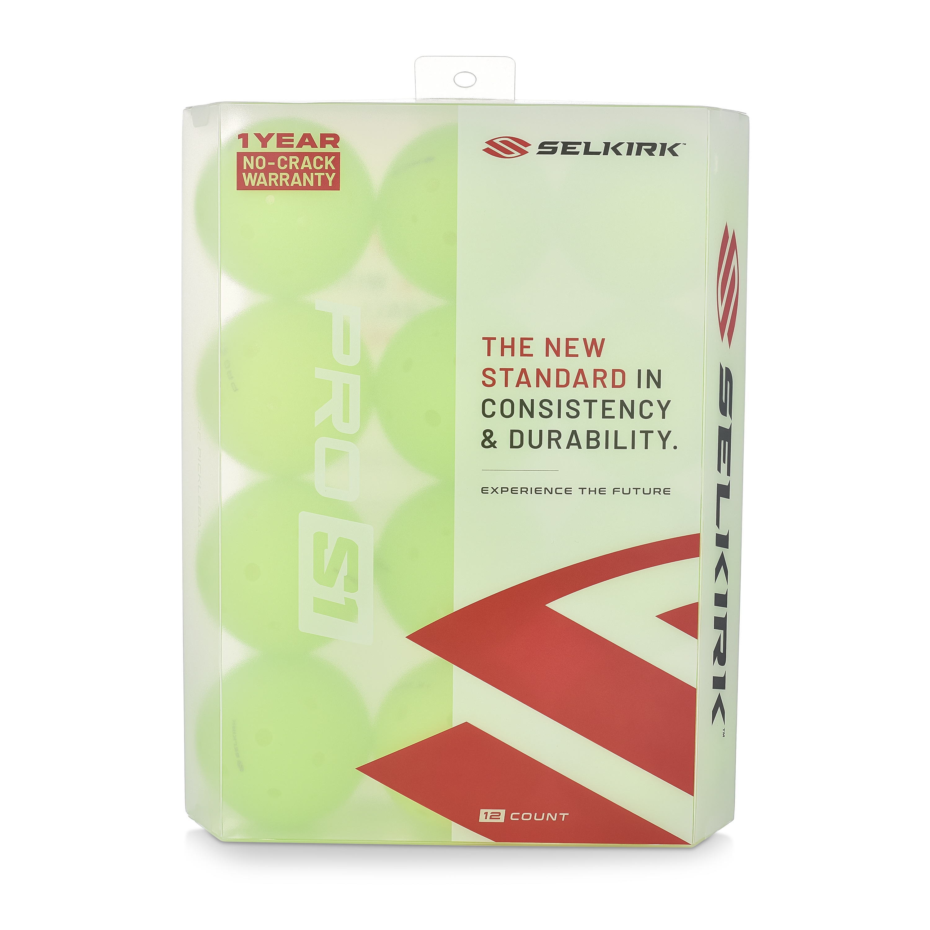 Selkirk Pro S1 pickleball balls shown in multiples as supplied in bulk packs