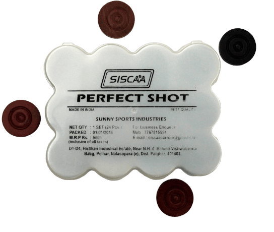 Siscaa Perfect Shot Carrom Coins