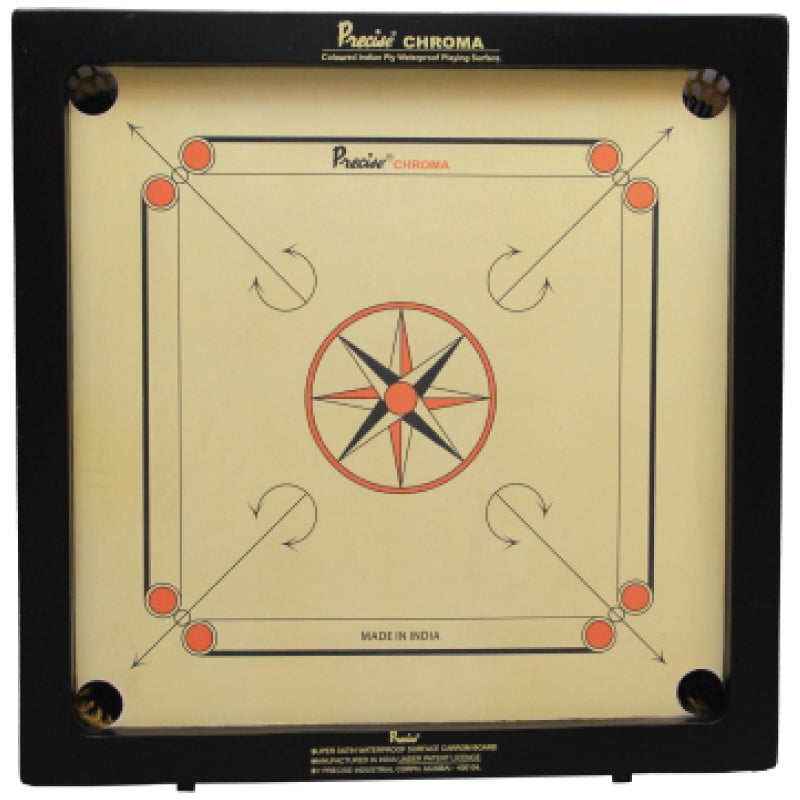 Precise Superb Chroma 6mm Indian Ply Carrom Board (24”x 24”)