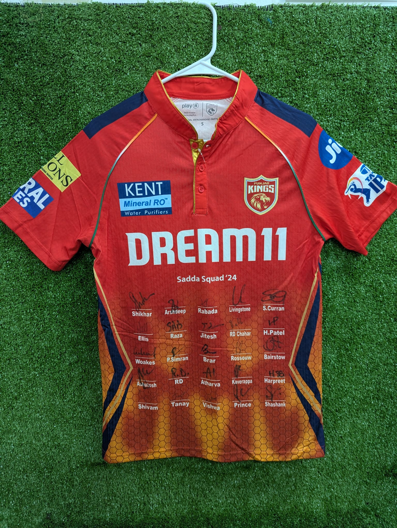 IPL Punjab Kings Official Signed Players Jersey