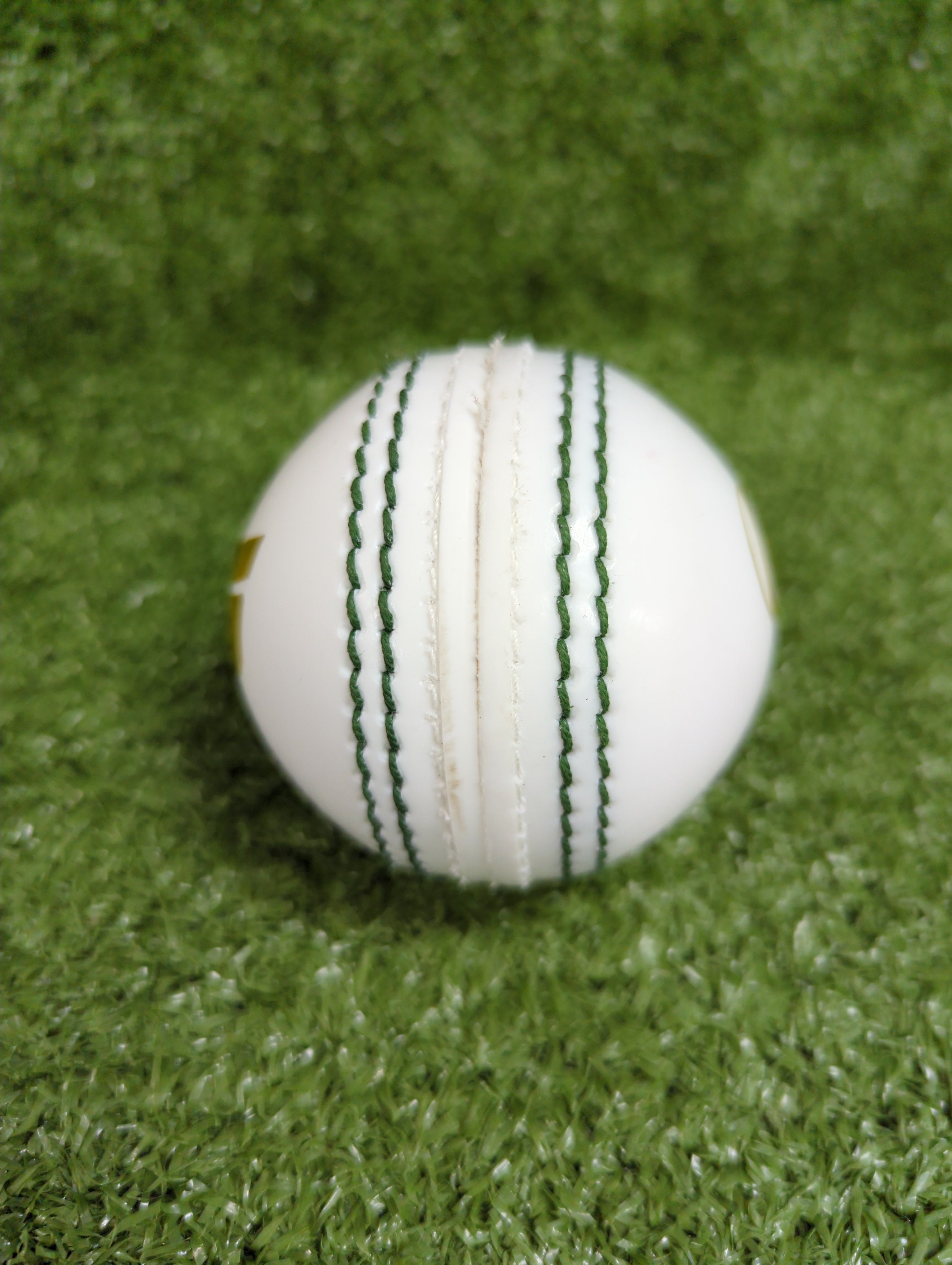 Raydn Incredible PU White Synthetic Cricket Ball - 110 Grams - Side