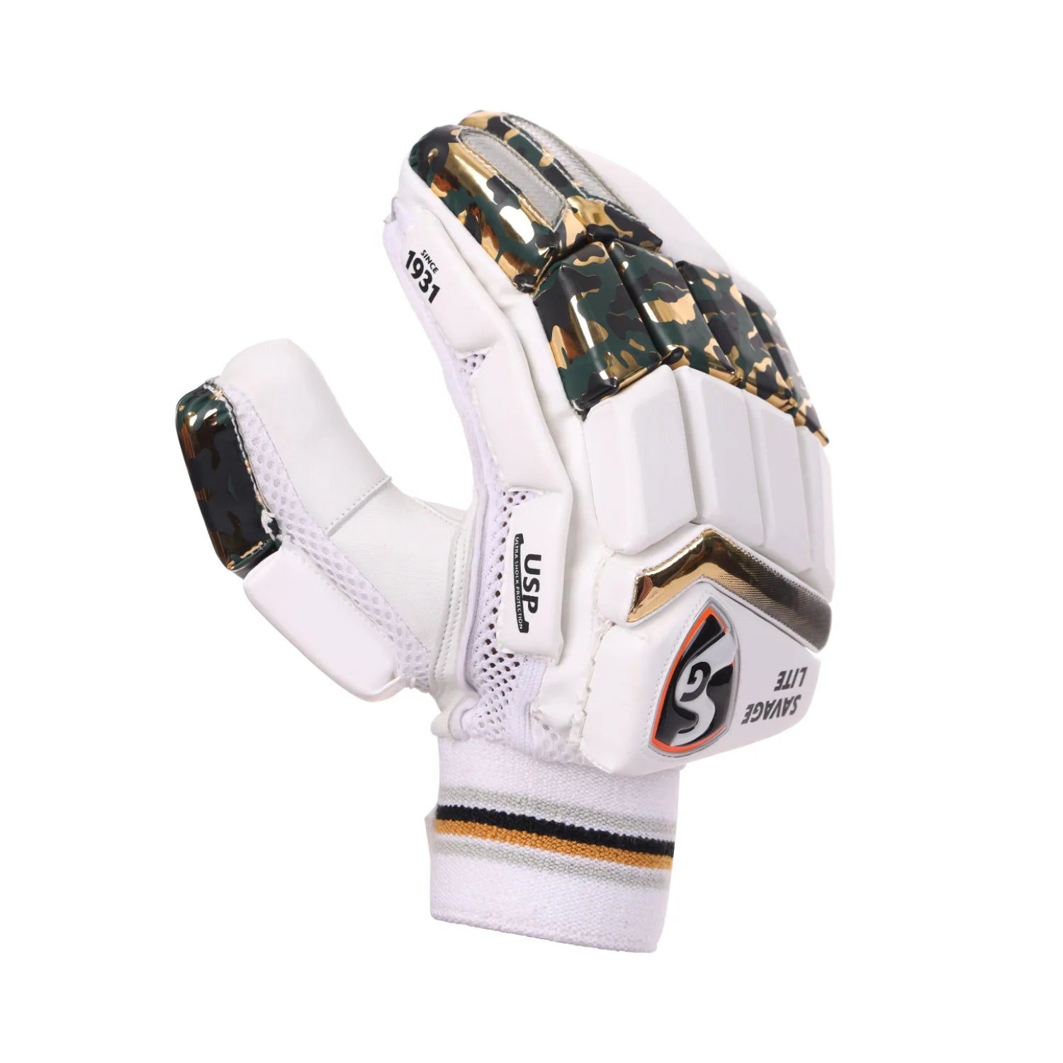 SG Savage Lite Adult Cricket Batting Gloves Green