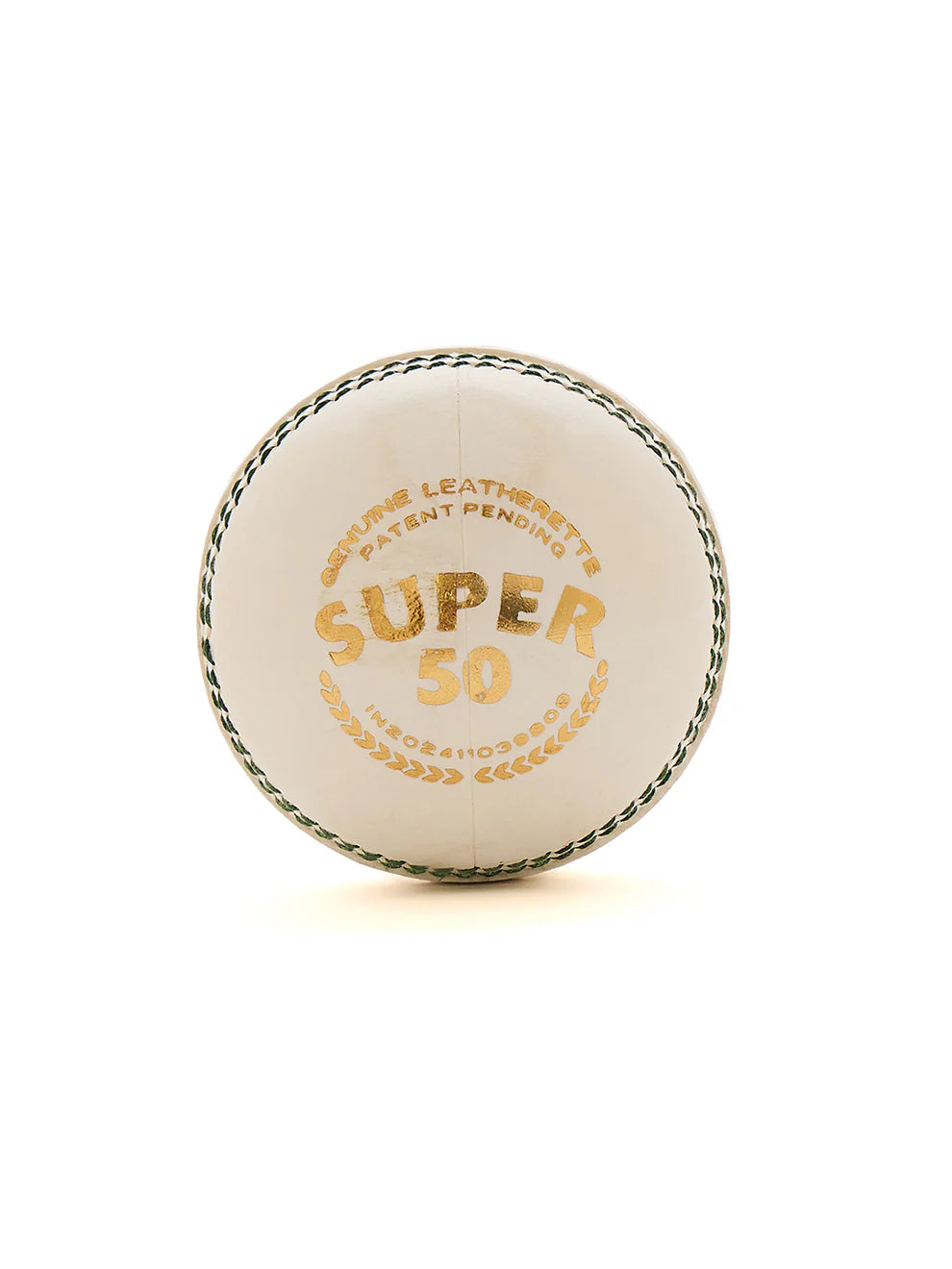 SG Super 50 White Cricket Leather Ball Adult Size 144gms - Front