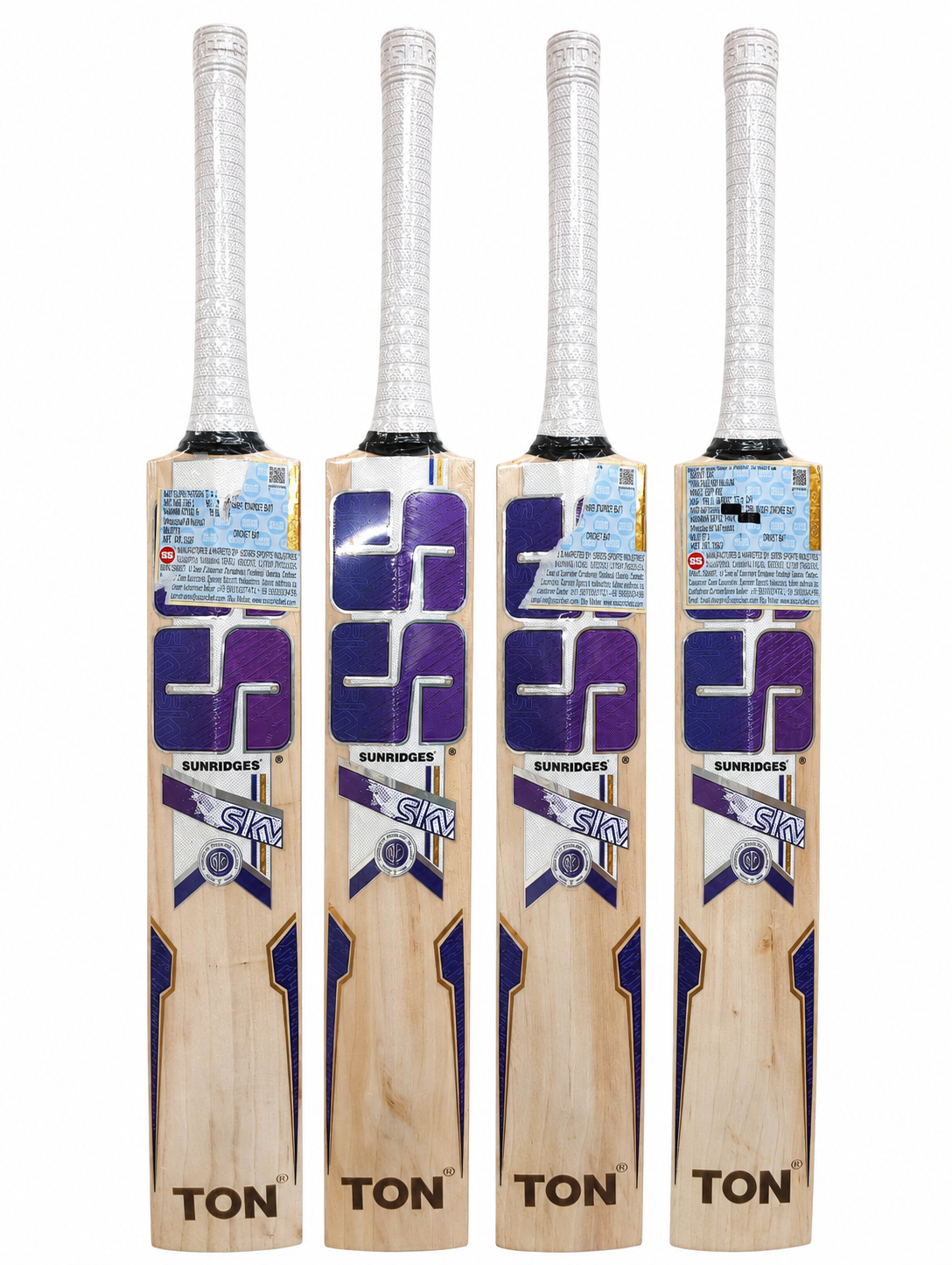 SS Sky Fire Junior / Youth English Willow Cricket Bat - Size 5 - Back