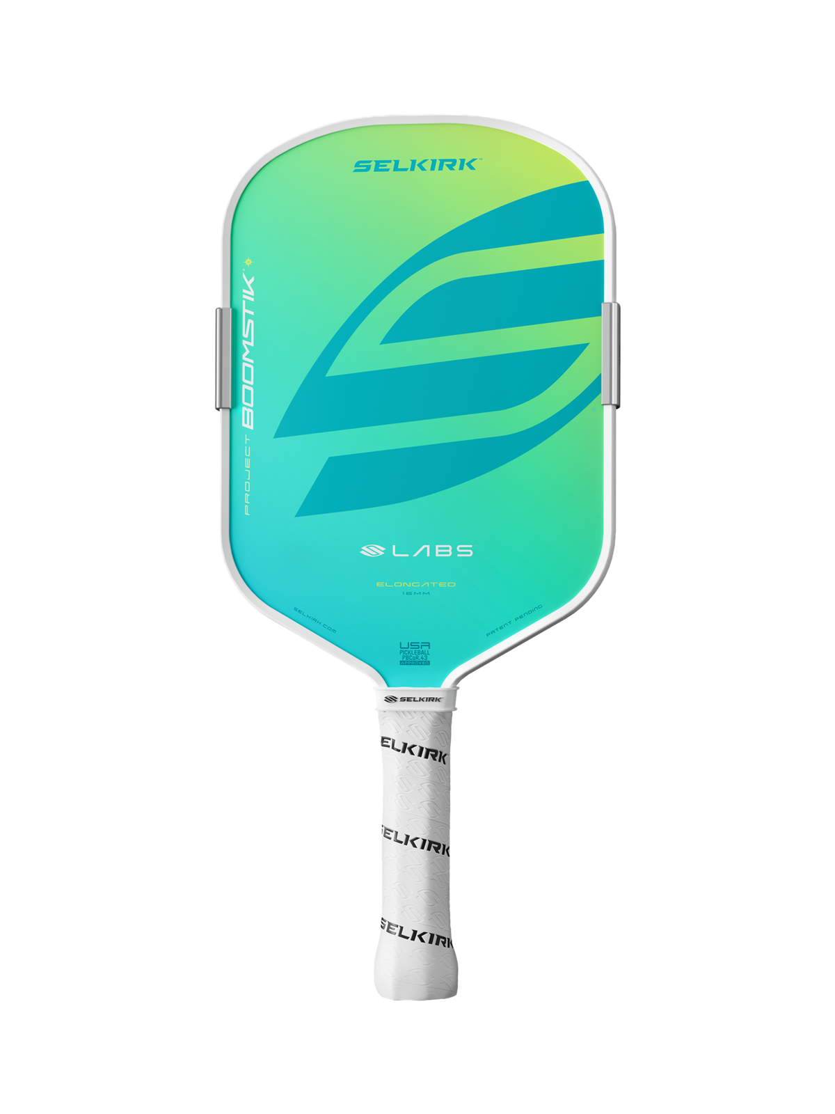 Selkirk LABS Project Boomstik 16mm Elongated Pickleball Paddle - Calypso Limited Edition by Selkirk - front view - TopCricketStore
