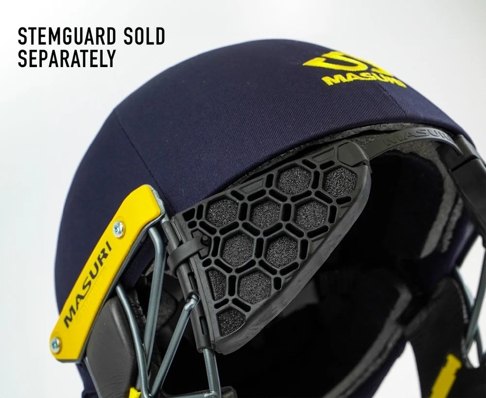 Masuri T - Line Plus Steel Cricket Helmet - BLACK