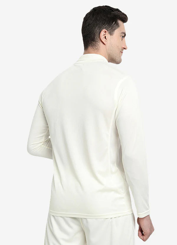 Shrey Match Cricket Whites Long Sleeve Junior/Youth Cricket Shirt