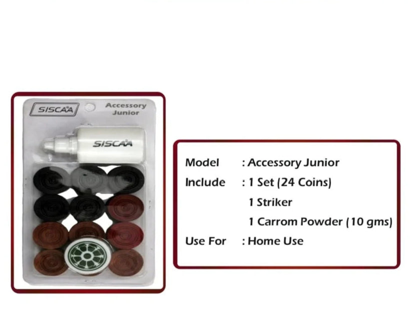 Siscaa Accessory Junior Carrom Coins Set