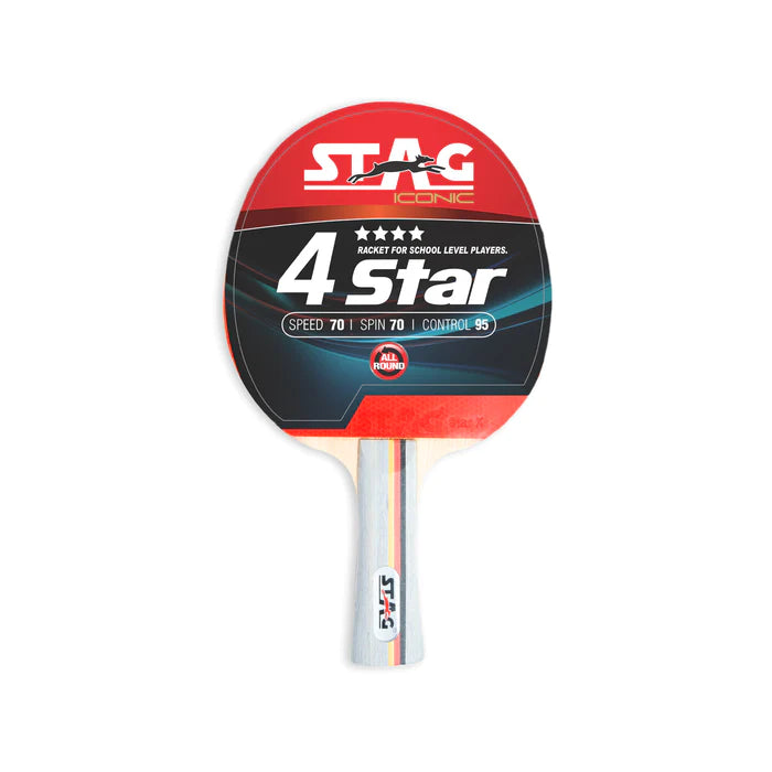 STAG 4 STAR TABLE TENNIS RACQUET