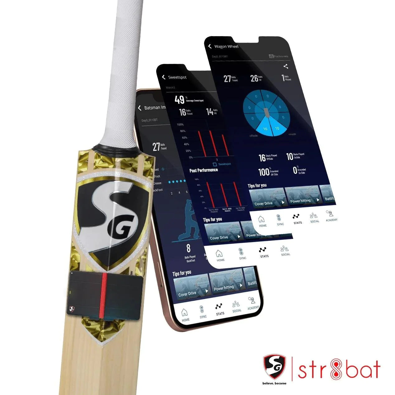 Str8bat Cricket Bat Sensor 1