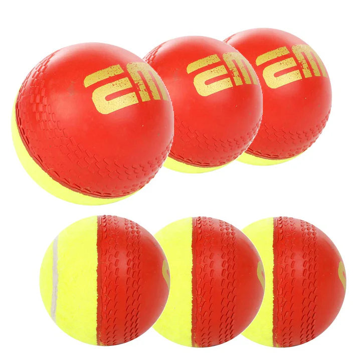 EM Swing Dual sided Cricket Ball (Tennis + Synthetic)