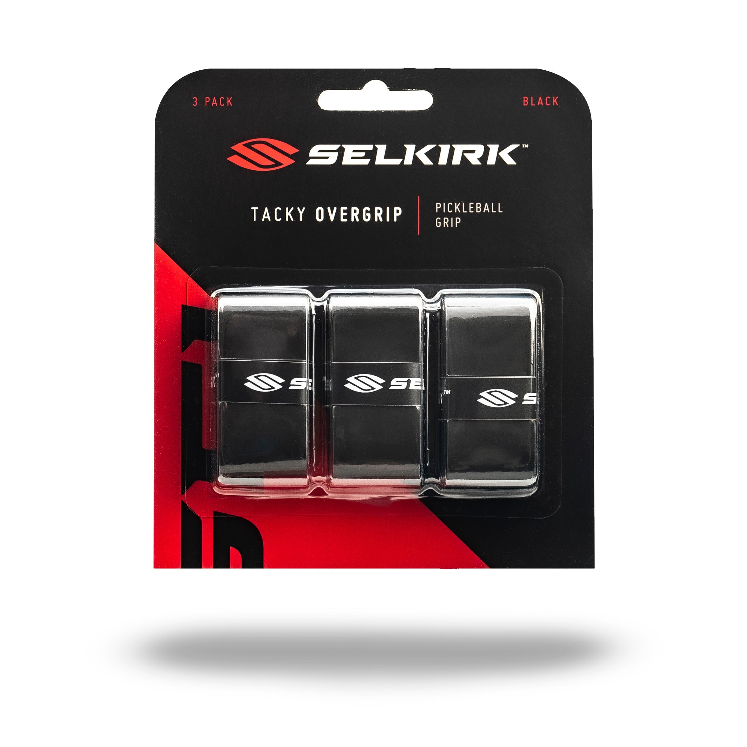 Selkirk Tacky Pickleball Overgrip 3 pack in Black
