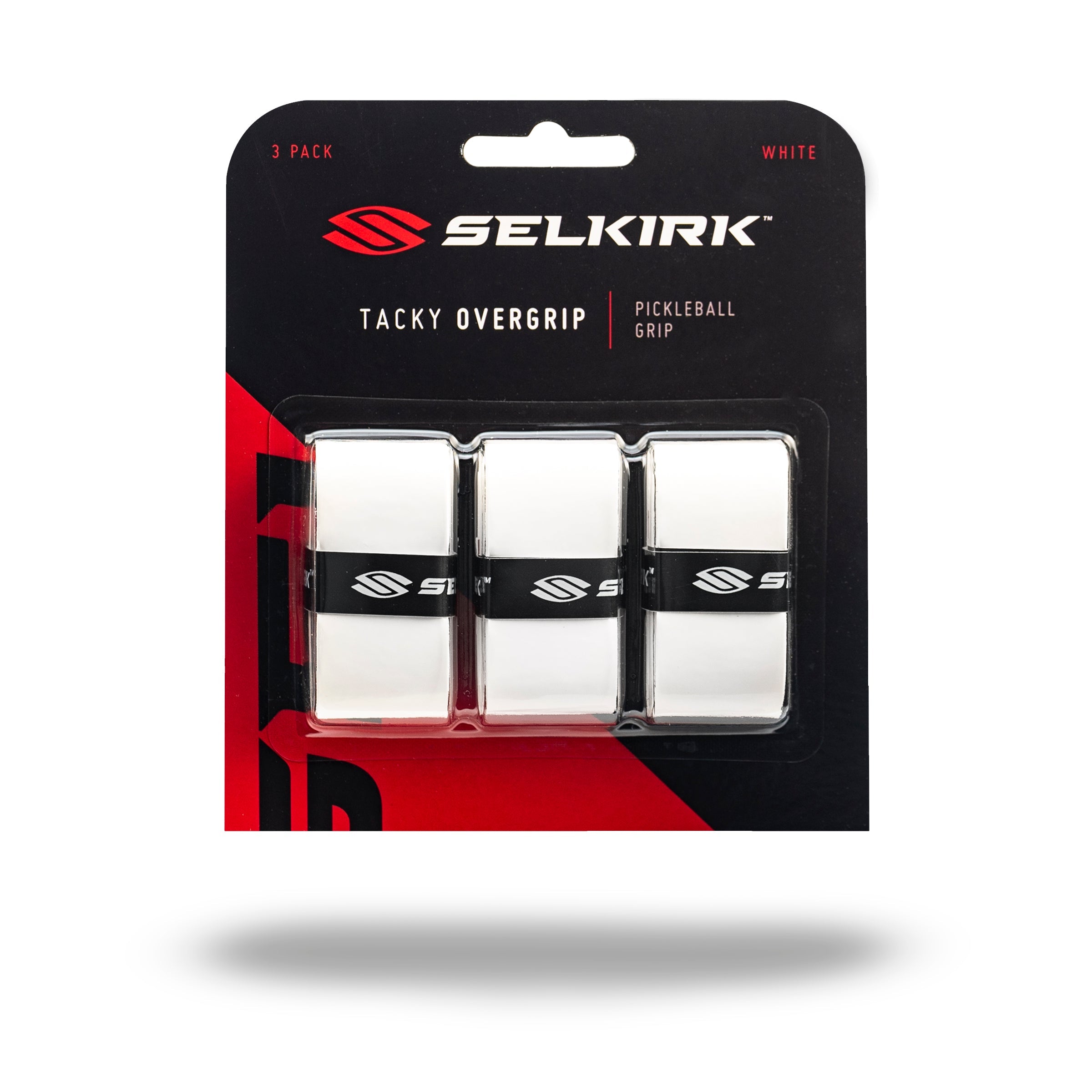 Selkirk Tacky Pickleball Overgrip 3 pack in White