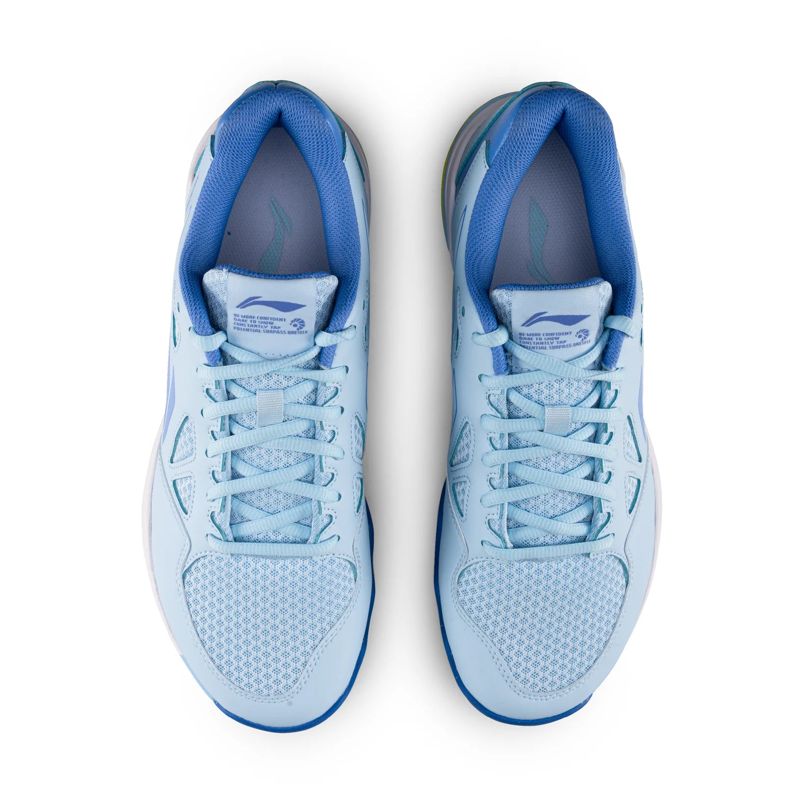 Breathable mesh upper detail on the Li-Ning Halberd Strike indoor court shoe