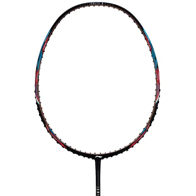 Li-Ning IGNITE 8 (Black MapleRed RealTeal) Badminton Racket Prestrung - Made in China