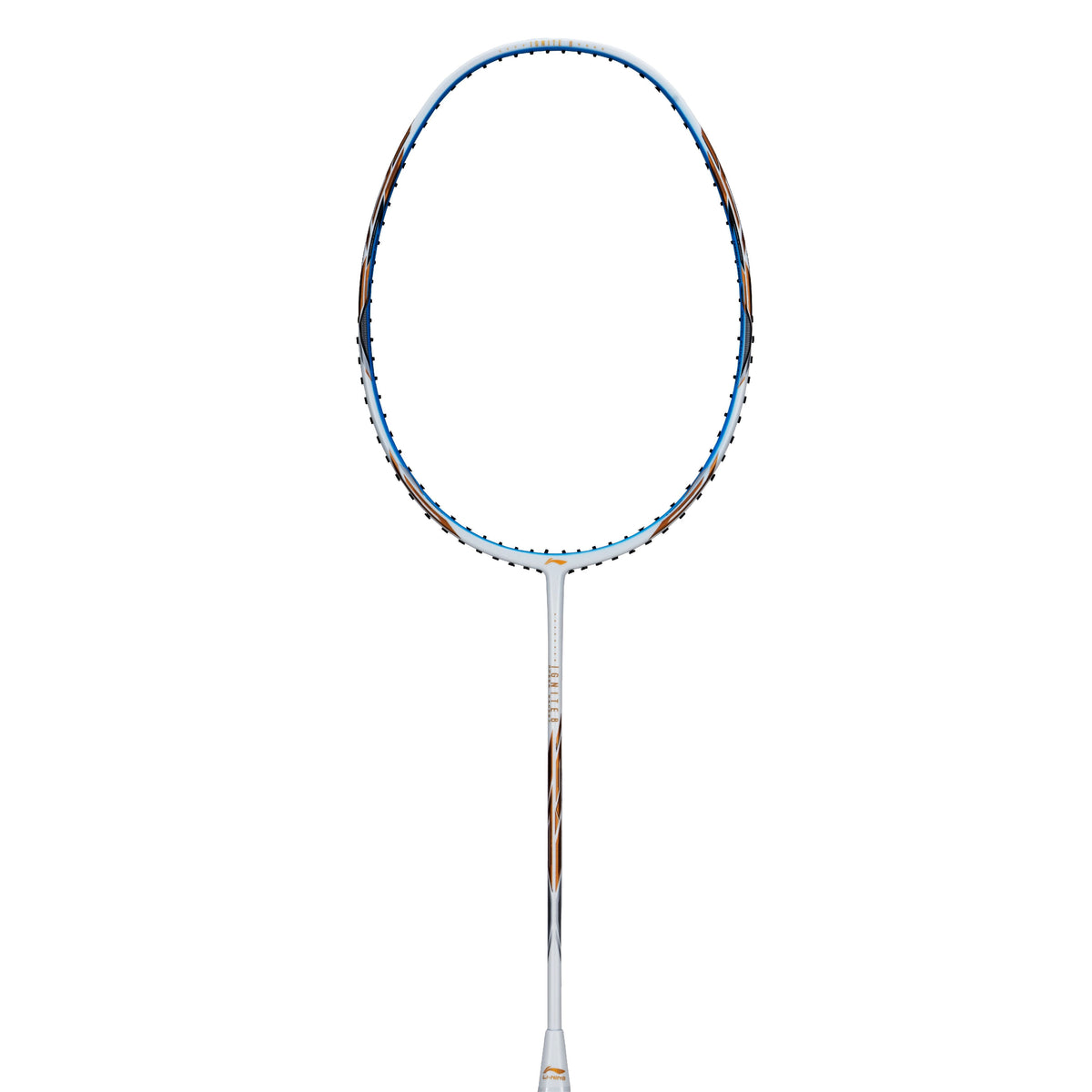 Li-Ning Ignite 8 Pearl White / Blue Badminton Racket by Li-Ning - alternate view 2 - TopCricketStore