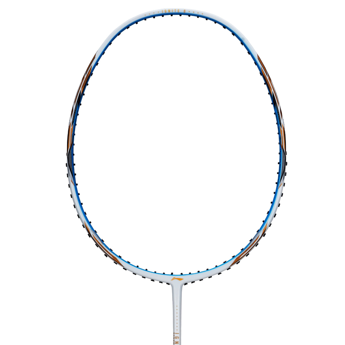 Li-Ning Ignite 8 Pearl White / Blue Badminton Racket by Li-Ning - alternate view 7 - TopCricketStore