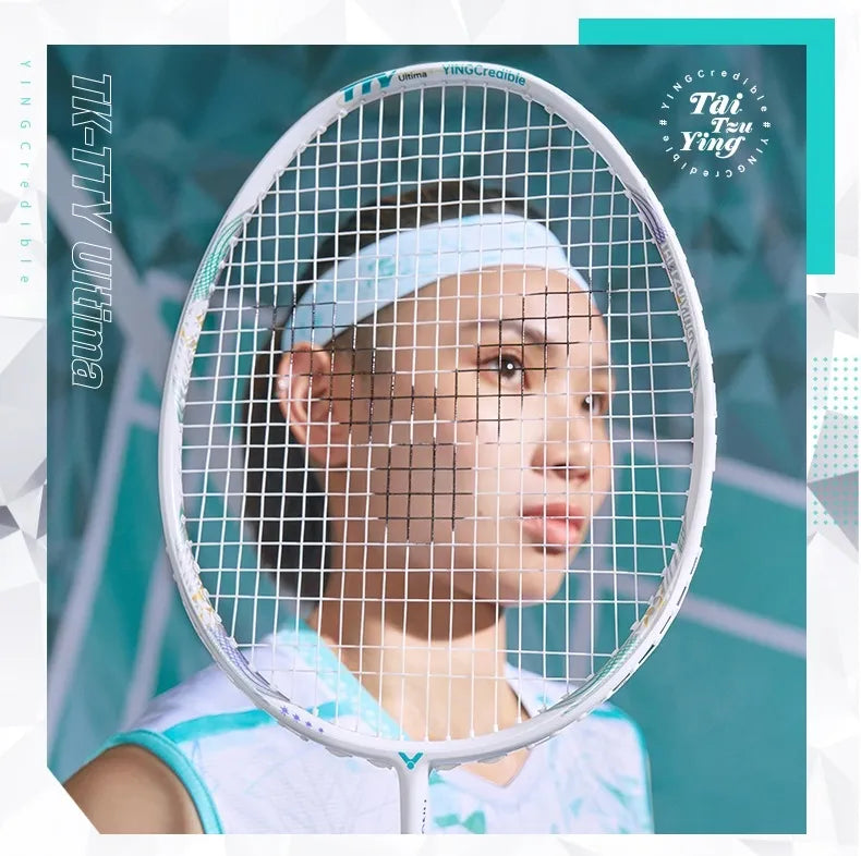 Victor Thruster TK-TTY Tai Tzu Ying Signature Badminton Racket - 4U White by Victor - view 10 - TopCricketStore