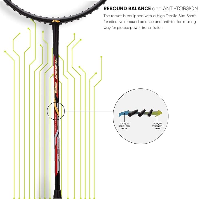 Li-Ning Turbo 99 Badminton Racket Prestrung - Made in China