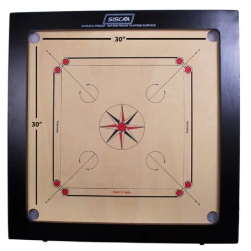 Siscaa Venus Kids 4mm Indian Ply Carrom Board (24 X 24 - Board Size)