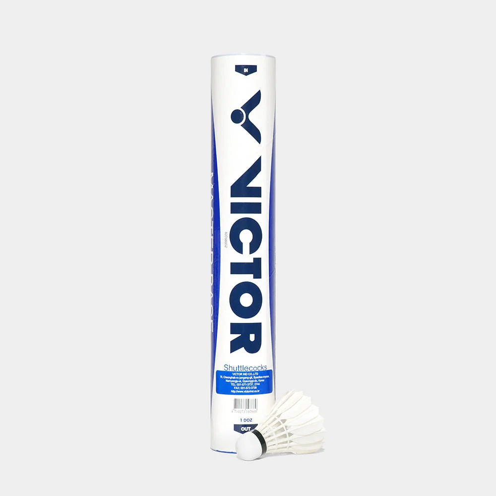 Victor Master Base Badminton Feather Shuttlecocks Speed 77 Victor