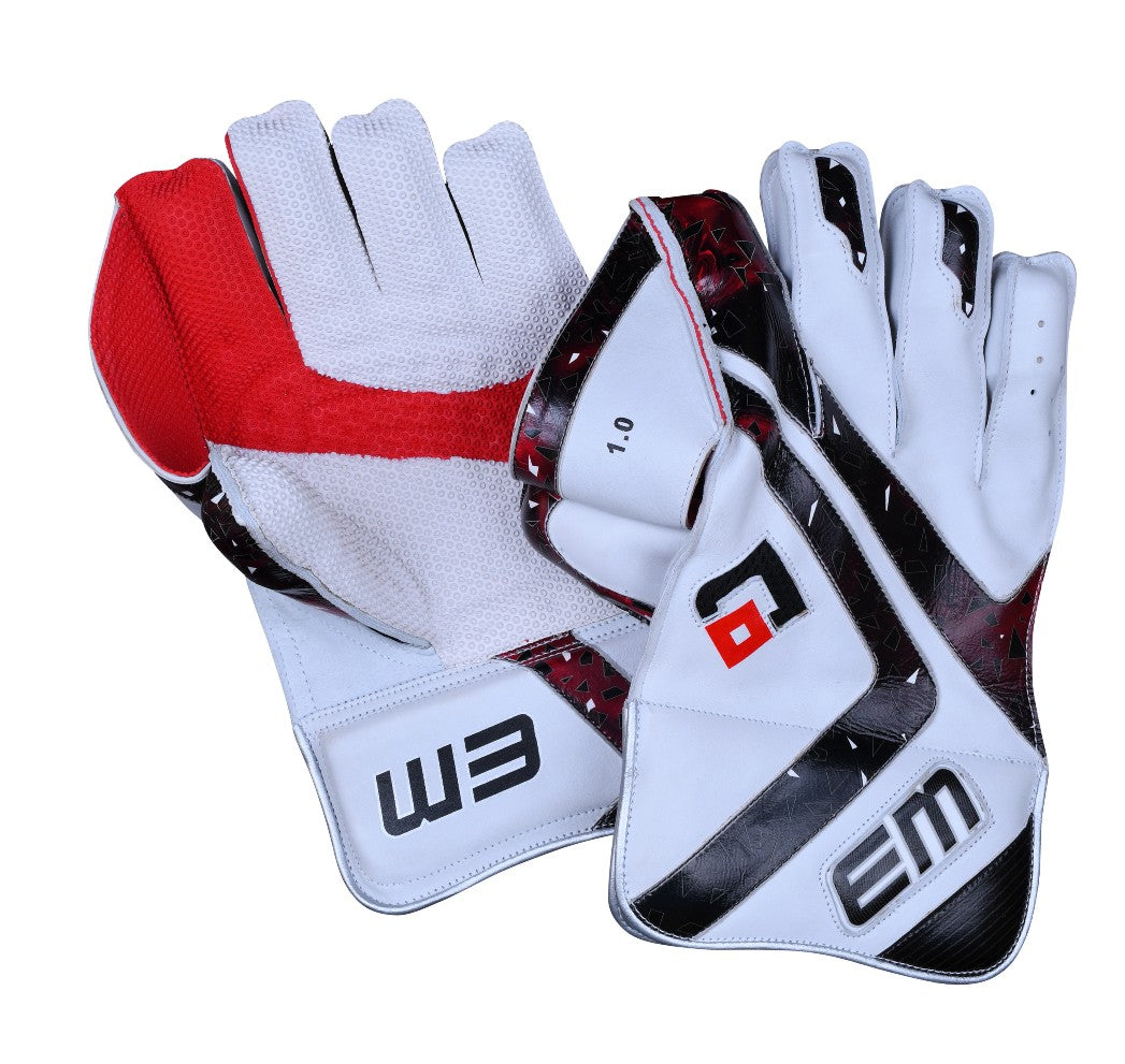 EM GT 1.0 Adult Cricket Wicket Keeping Gloves